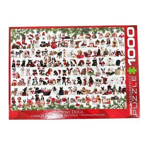 EUROGRAPHICS 1000 piece "Holiday Dogs" Puzzle